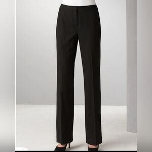 Lafayette 148 New York Classic Black Trousers - Virgin Wool, Size 14